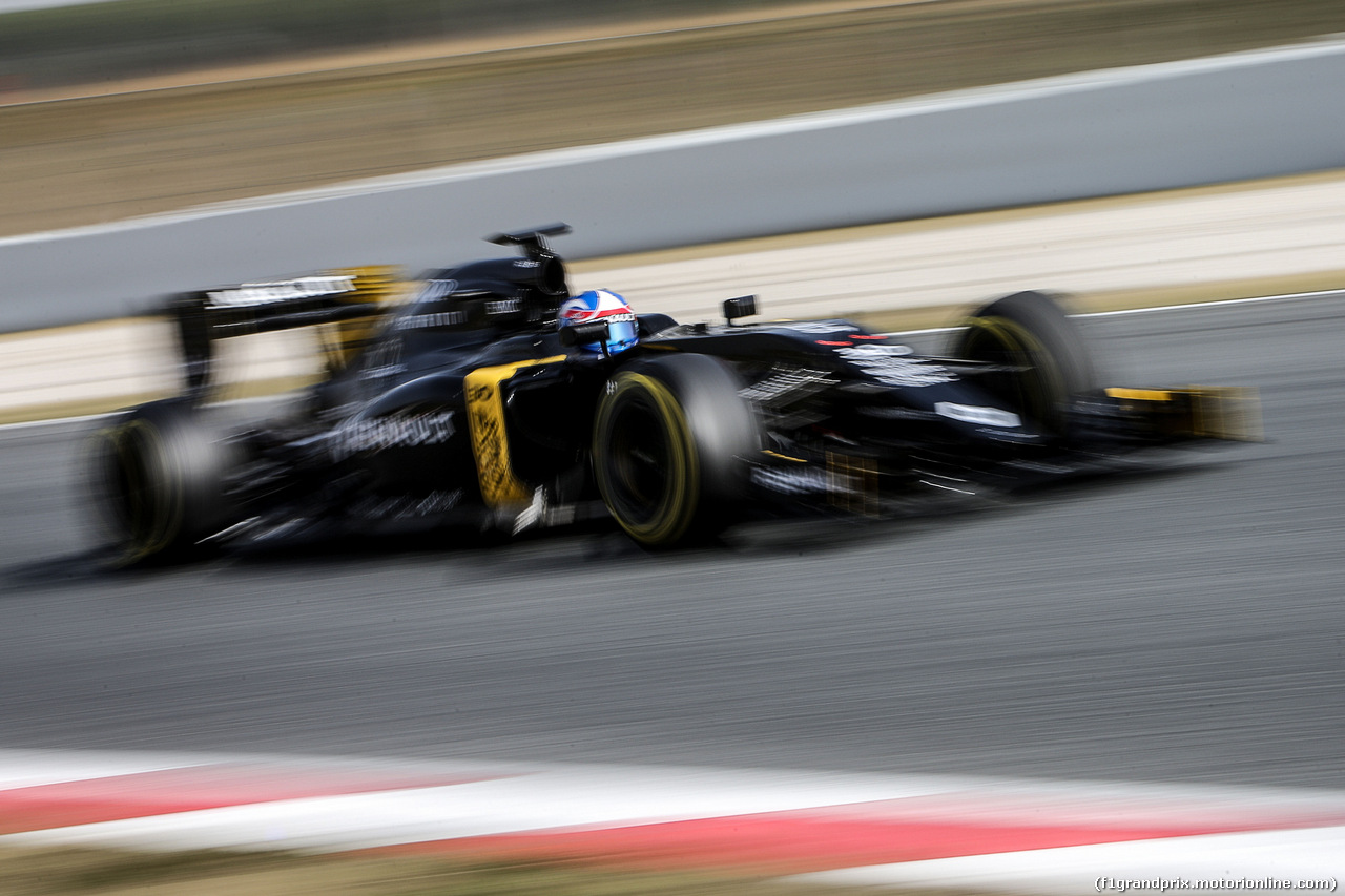 TEST F1 BARCELLONA 23 FEBBRAIO, Jolyon Palmer (GBR) Renault Sport F1 Team RS16.
23.02.2016.