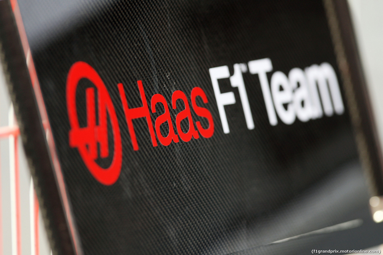 TEST F1 BARCELLONA 23 FEBBRAIO, Haas F1 Team logo.
23.02.2016.