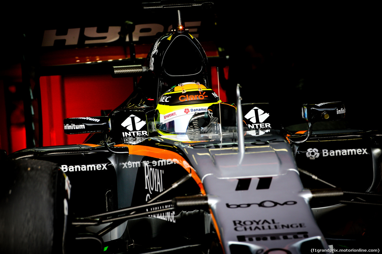 TEST F1 BARCELLONA 23 FEBBRAIO, Sergio Perez (MEX) Sahara Force India F1 VJM09.
23.02.2016.