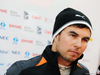 TEST F1 BARCELLONA 23 FEBBRAIO, Sergio Perez (MEX) Sahara Force India F1 with the media.
23.02.2016.
