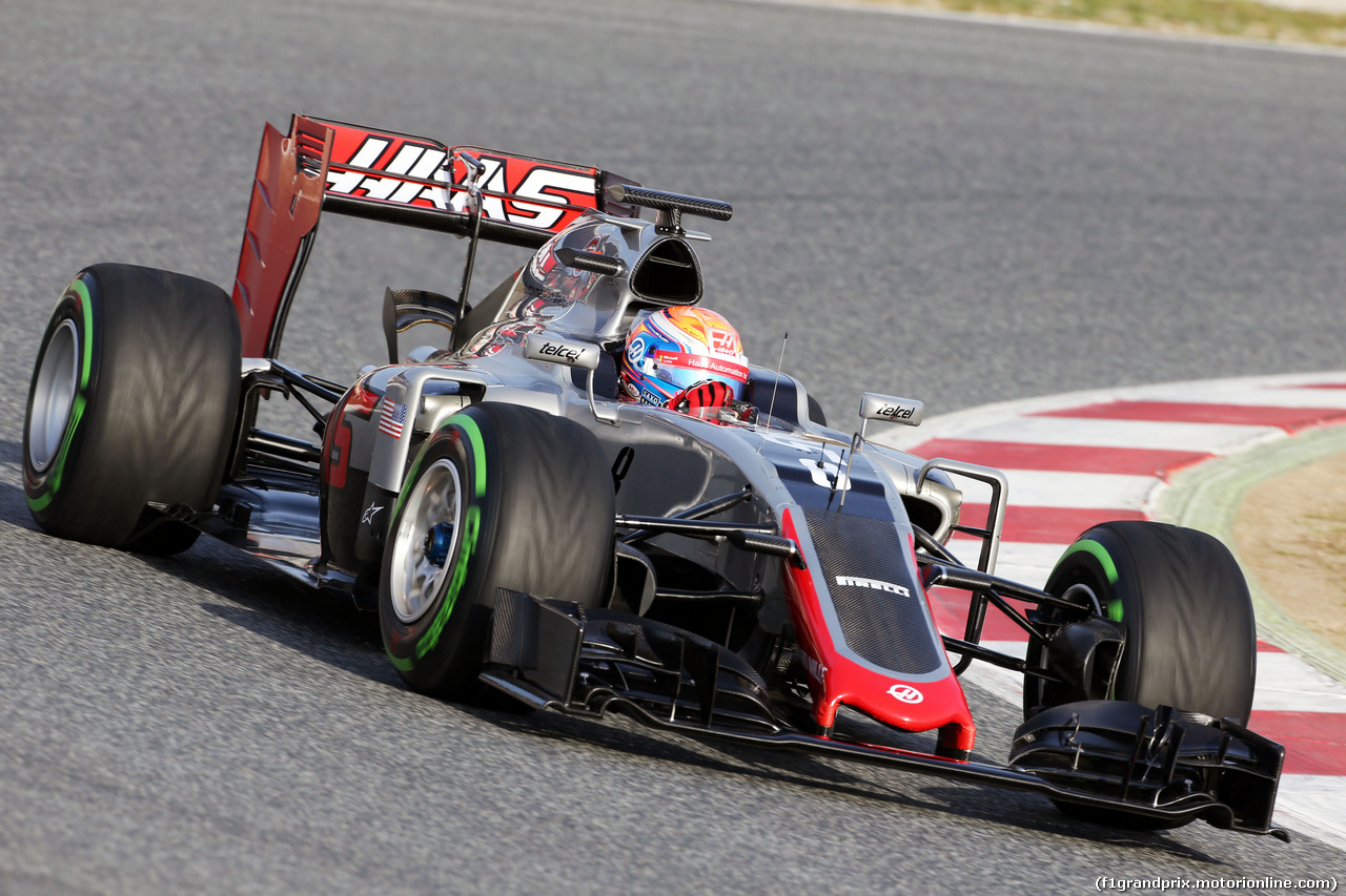 TEST F1 BARCELLONA 24 FEBBRAIO, Romain Grosjean (FRA) Haas F1 Team VF-16.
24.02.2016.