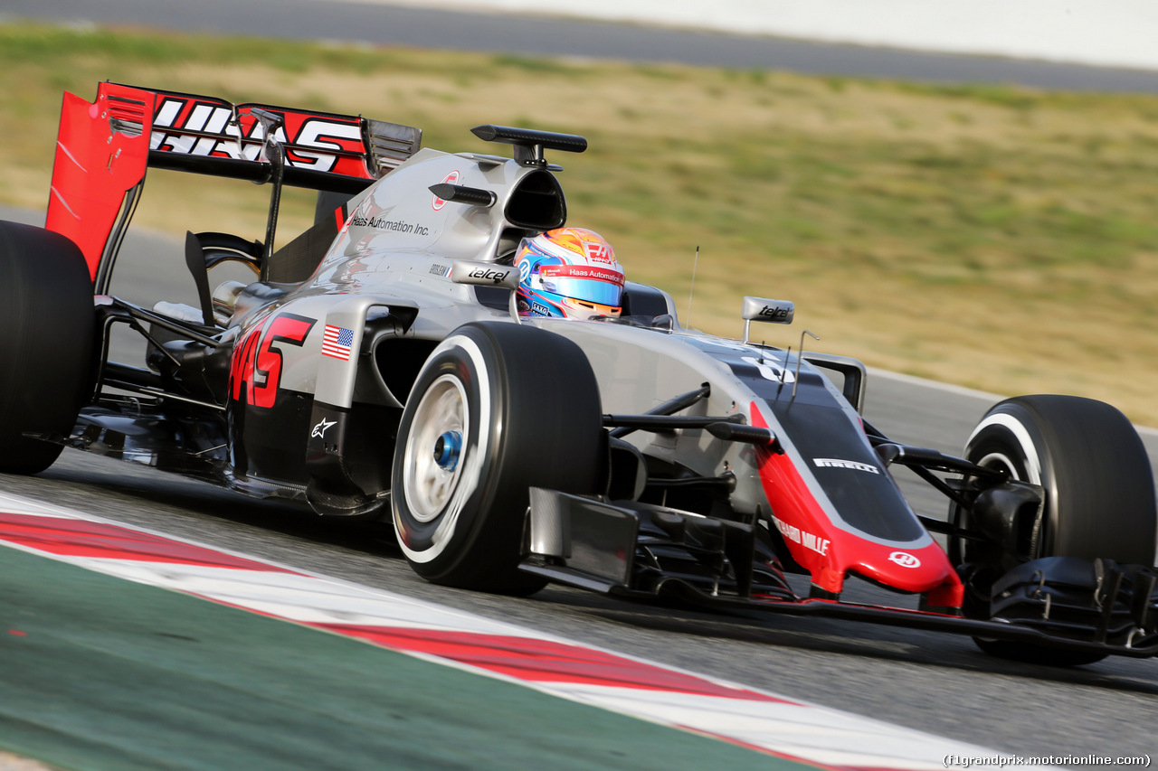 TEST F1 BARCELLONA 24 FEBBRAIO, Romain Grosjean (FRA) Haas F1 Team VF-16.
24.02.2016.