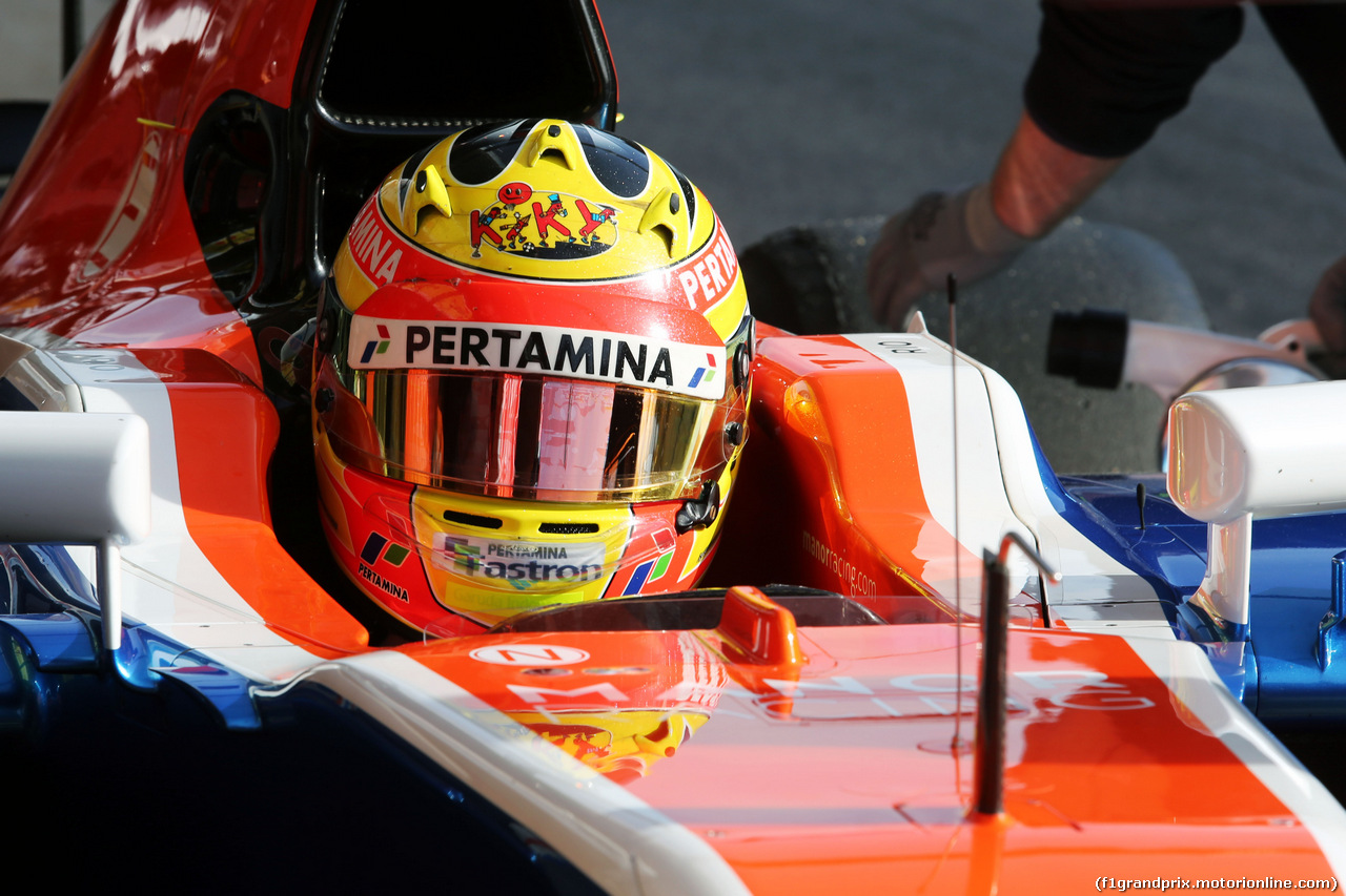 TEST F1 BARCELLONA 24 FEBBRAIO, Rio Haryanto (IDN) Manor Racing MRT05.
24.02.2016.