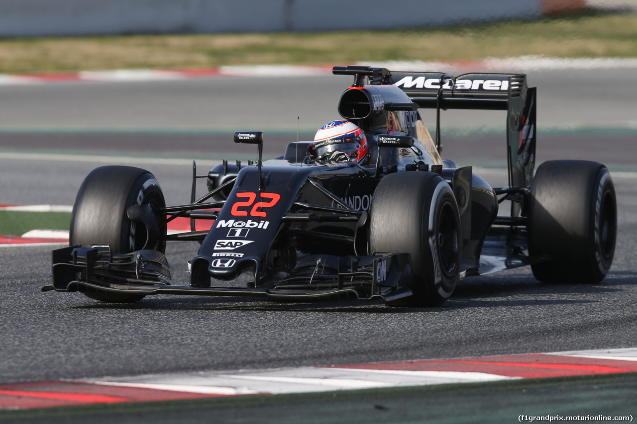 TEST F1 BARCELLONA 24 FEBBRAIO, Jenson Button (GBR) McLaren MP4-31.
24.02.2016.