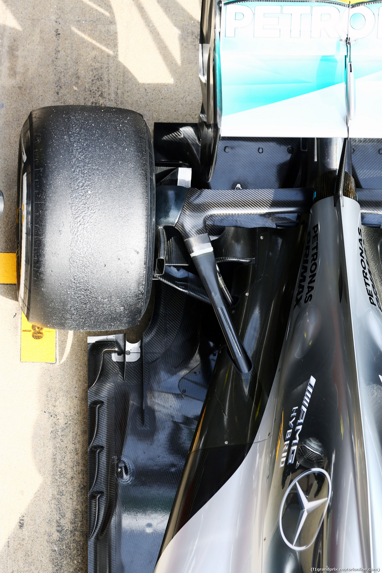 TEST F1 BARCELLONA 24 FEBBRAIO, Mercedes AMG F1 W07 Hybrid rear suspension detail.
24.02.2016.