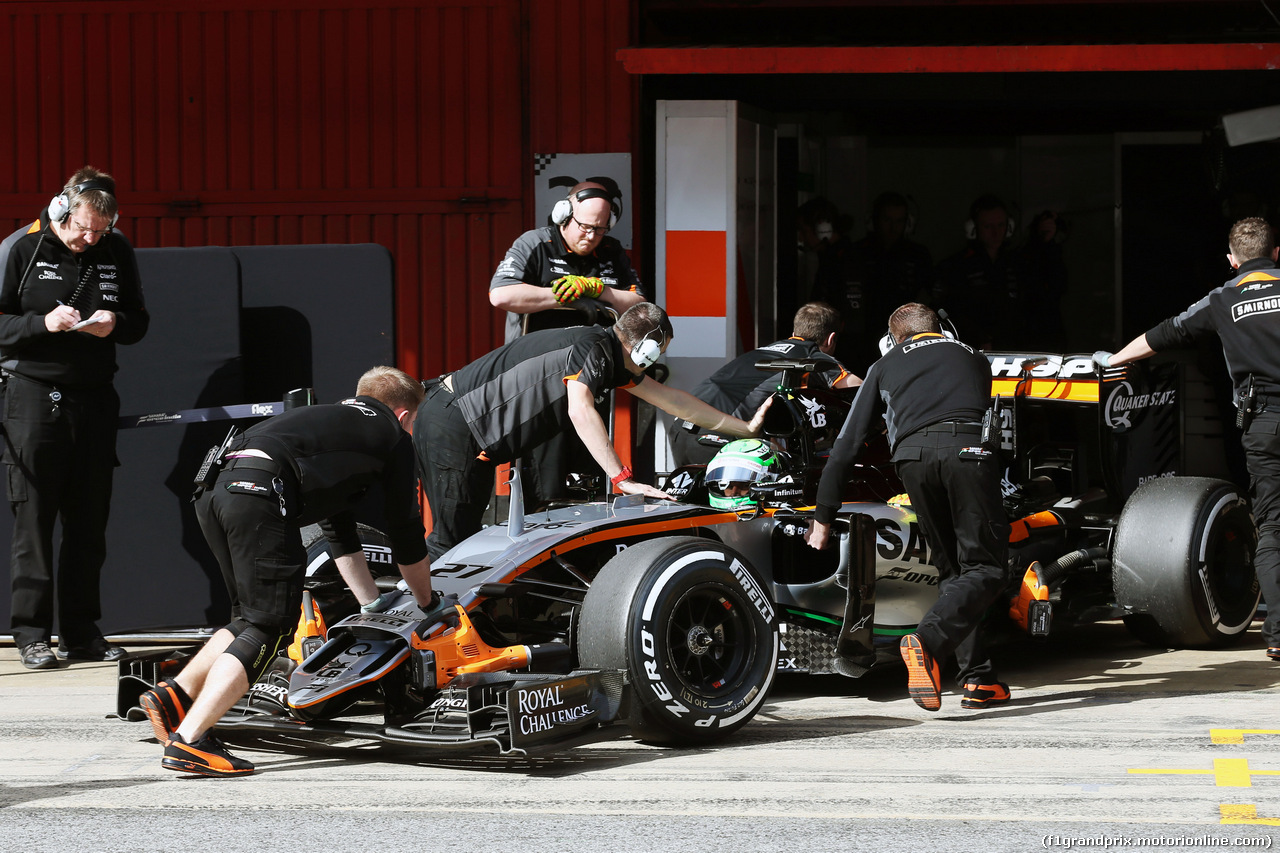 TEST F1 BARCELLONA 24 FEBBRAIO, Nico Hulkenberg (GER) Sahara Force India F1 VJM09.
24.02.2016.