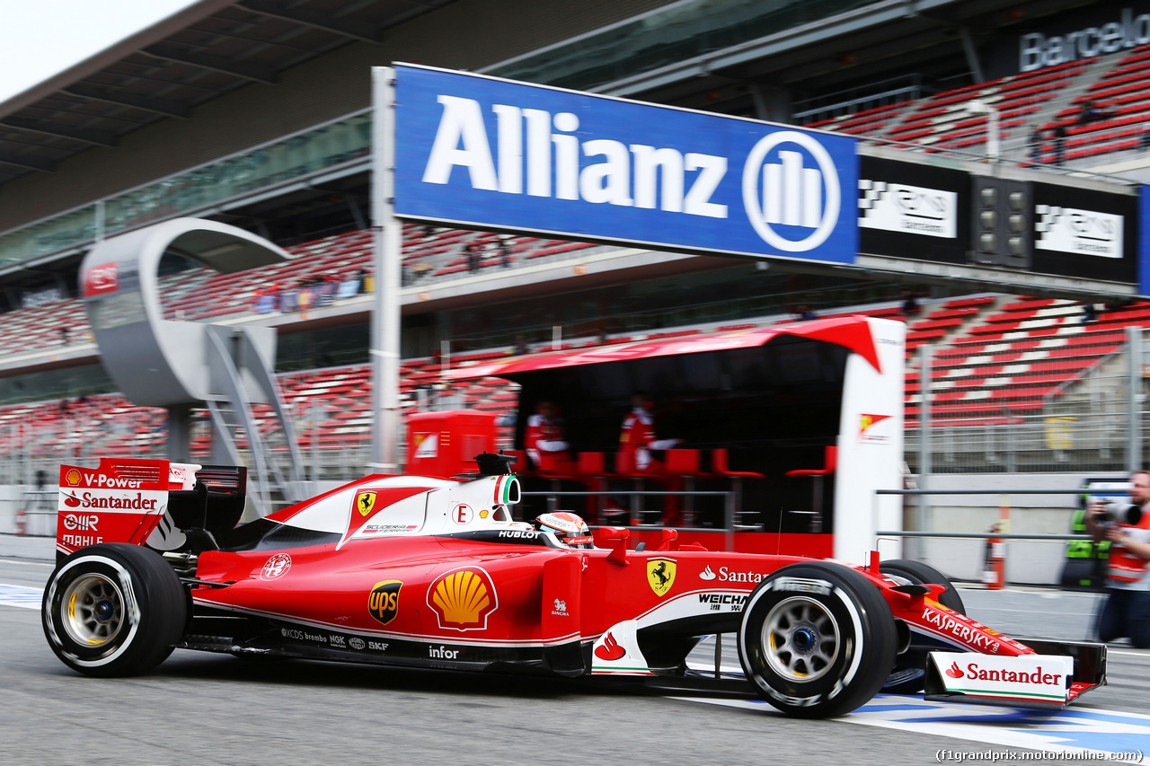 TEST F1 BARCELLONA 24 FEBBRAIO, Kimi Raikkonen (FIN) Ferrari SF16-H.
24.02.2016.