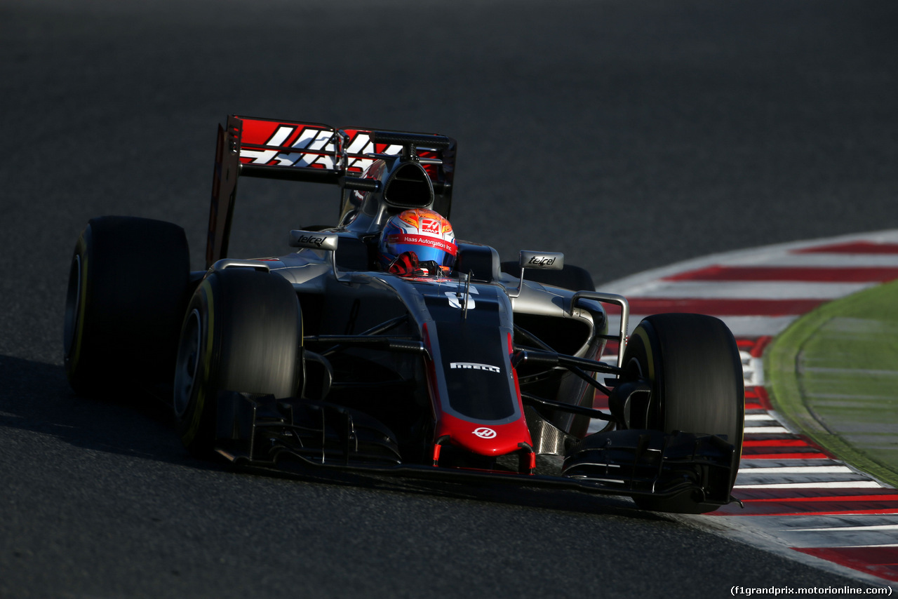 TEST F1 BARCELLONA 24 FEBBRAIO, Romain Grosjean (FRA), Haas F1 Team 
24.02.2016.