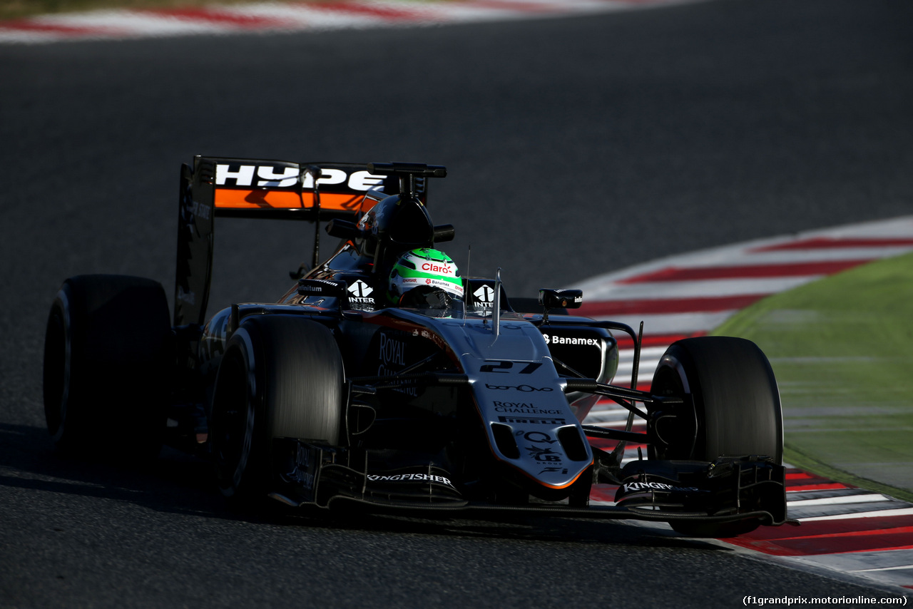 TEST F1 BARCELLONA 24 FEBBRAIO, Nico Hulkenberg (GER), Sahara Force India 
24.02.2016.