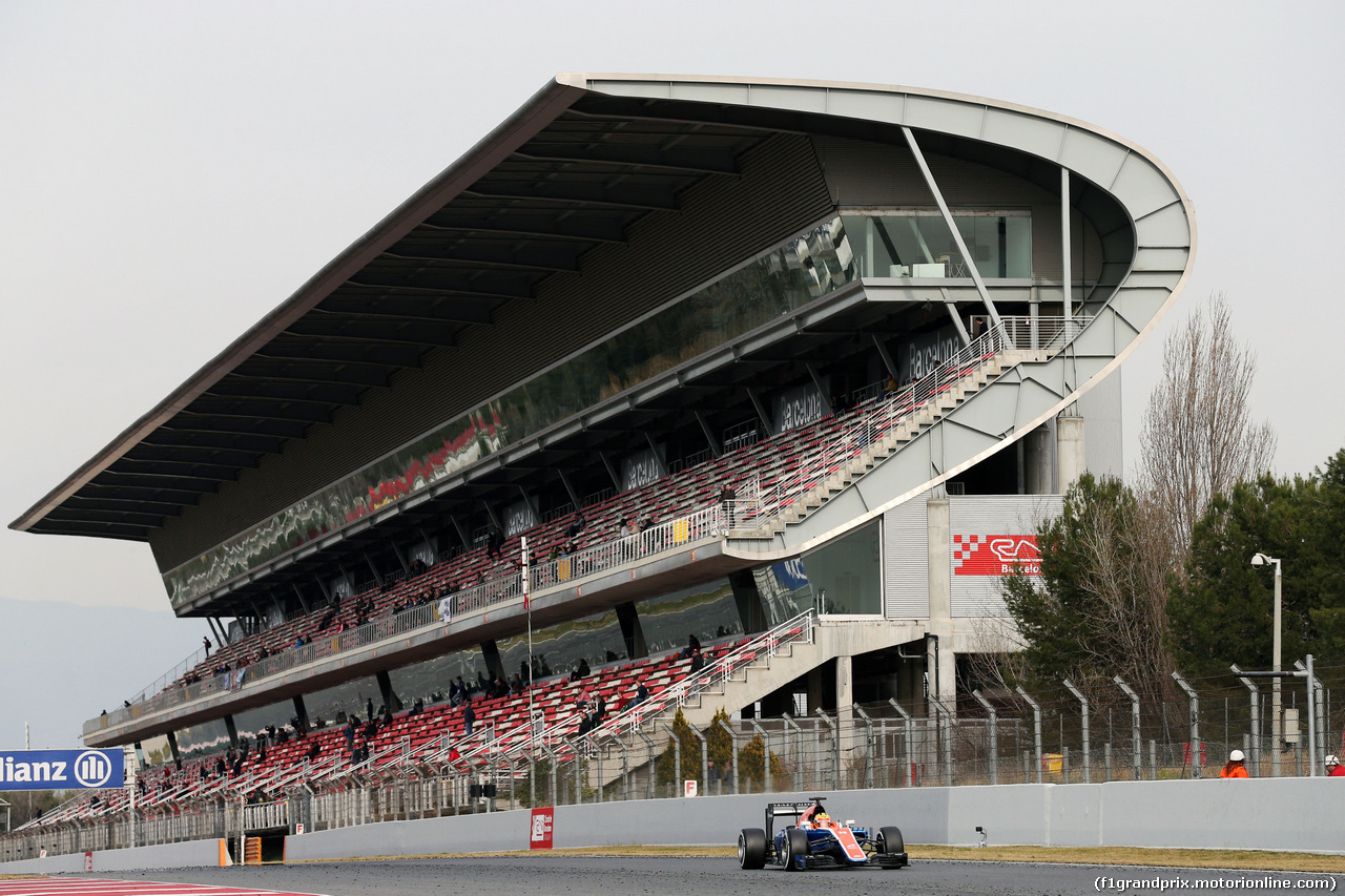 TEST F1 BARCELLONA 24 FEBBRAIO, Rio Haryanto (IDN) Manor Racing MRT05.
24.02.2016.