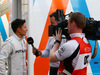 TEST F1 BARCELLONA 24 FEBBRAIO, Rio Haryanto (IDN) Manor Racing with Ted Kravitz (GBR) Sky Sports Pitlane Reporter.
24.02.2016.