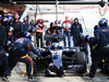 TEST F1 BARCELLONA 25 FEBBRAIO, Max Verstappen (NLD) Scuderia Toro Rosso STR11 practices a pit stop.
25.02.2016.