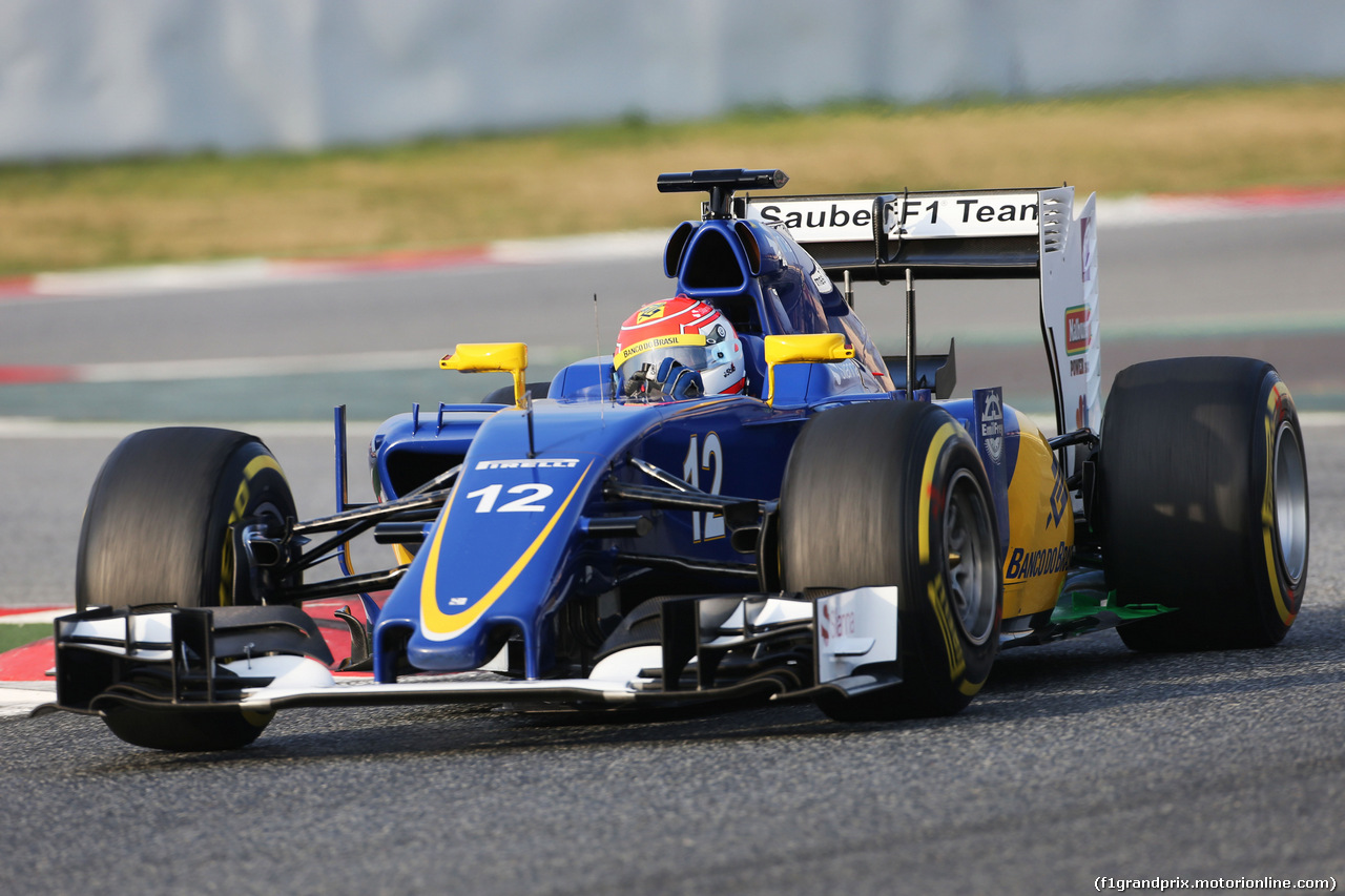 TEST F1 BARCELLONA 25 FEBBRAIO, Felipe Nasr (BRA) Sauber C34.
25.02.2016.
