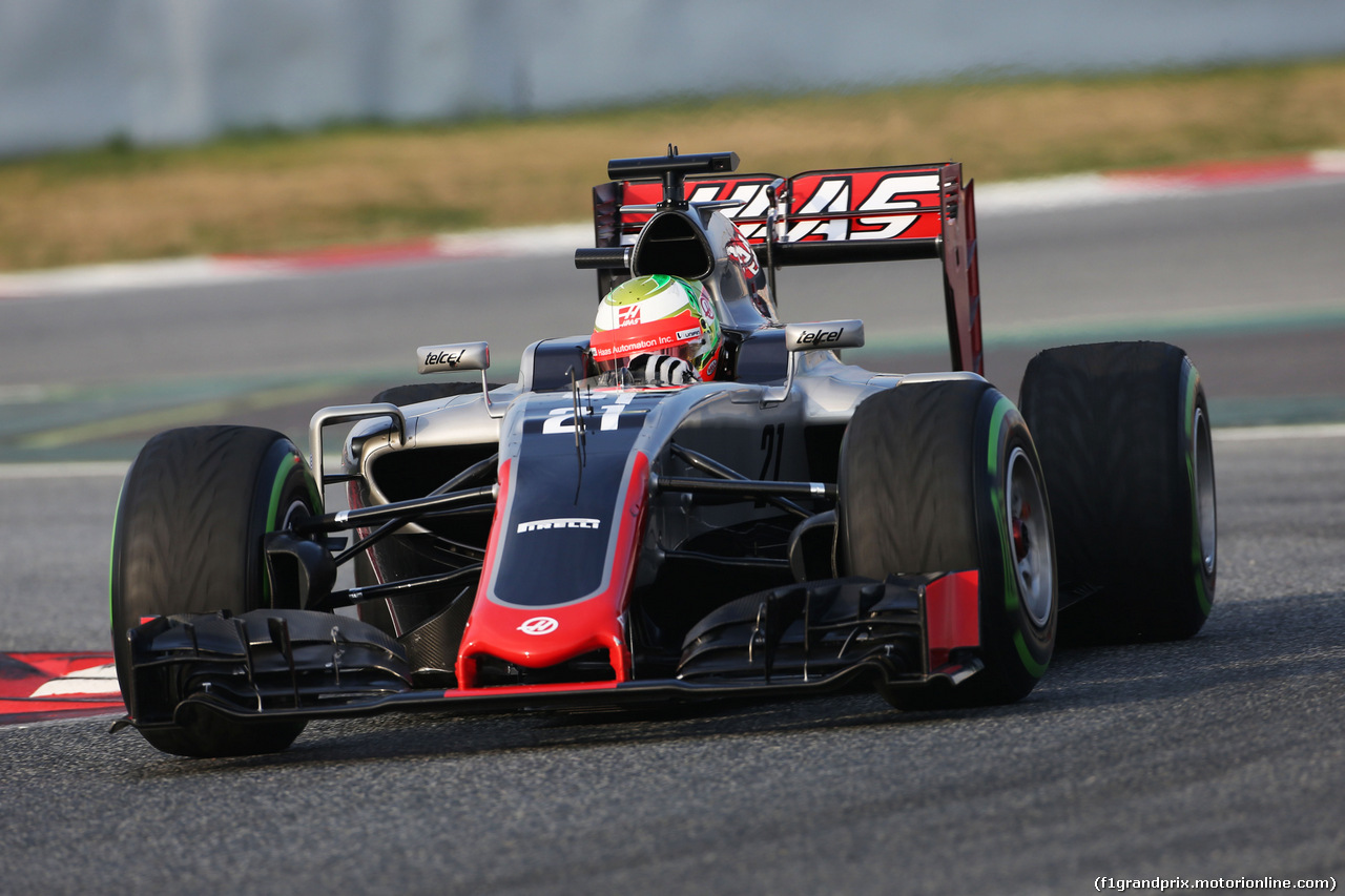 TEST F1 BARCELLONA 25 FEBBRAIO, Esteban Gutierrez (MEX) Haas F1 Team VF-16.
25.02.2016.