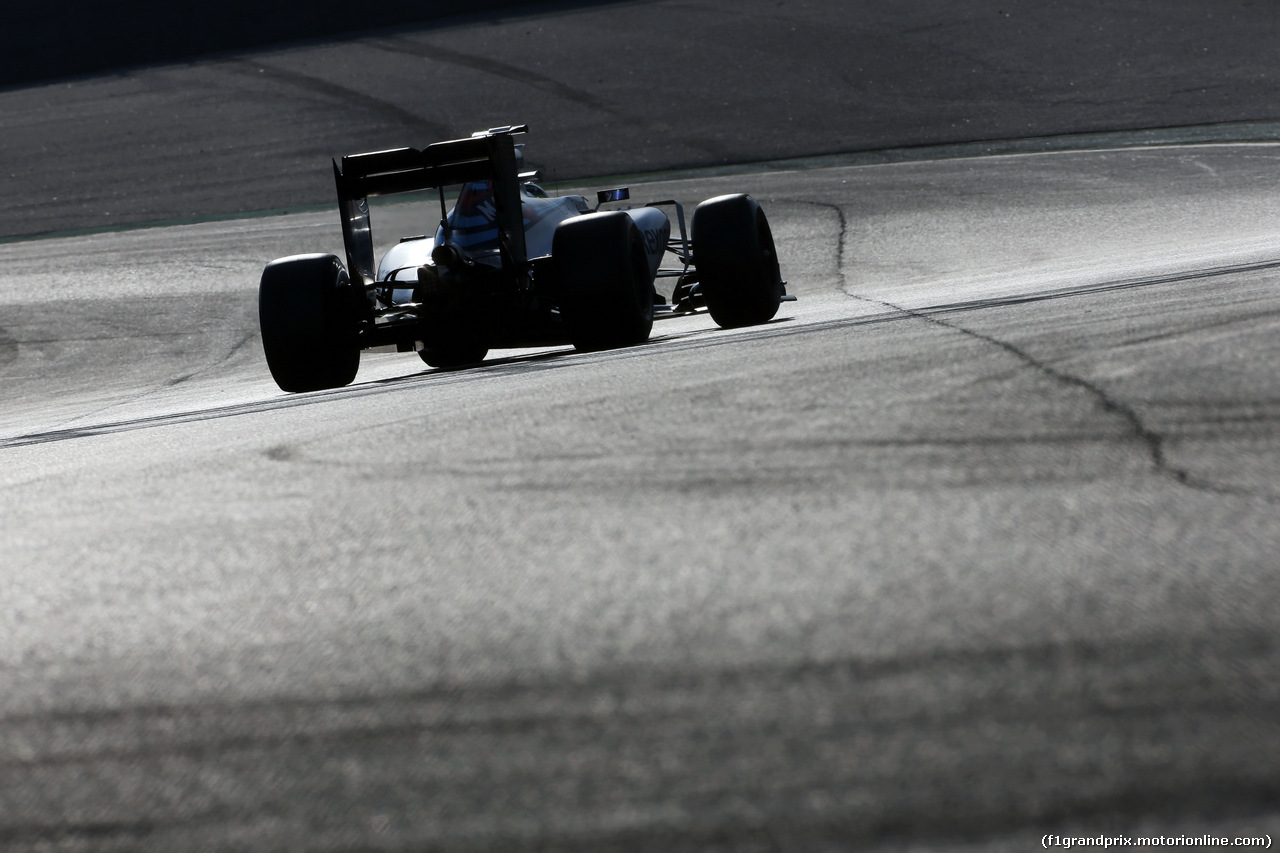 TEST F1 BARCELLONA 25 FEBBRAIO, Felipe Massa (BRA) Williams FW38.
25.02.2016.