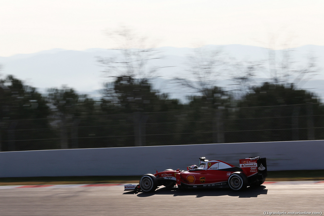 TEST F1 BARCELLONA 25 FEBBRAIO, Kimi Raikkonen (FIN) Ferrari SF16-H.
25.02.2016.