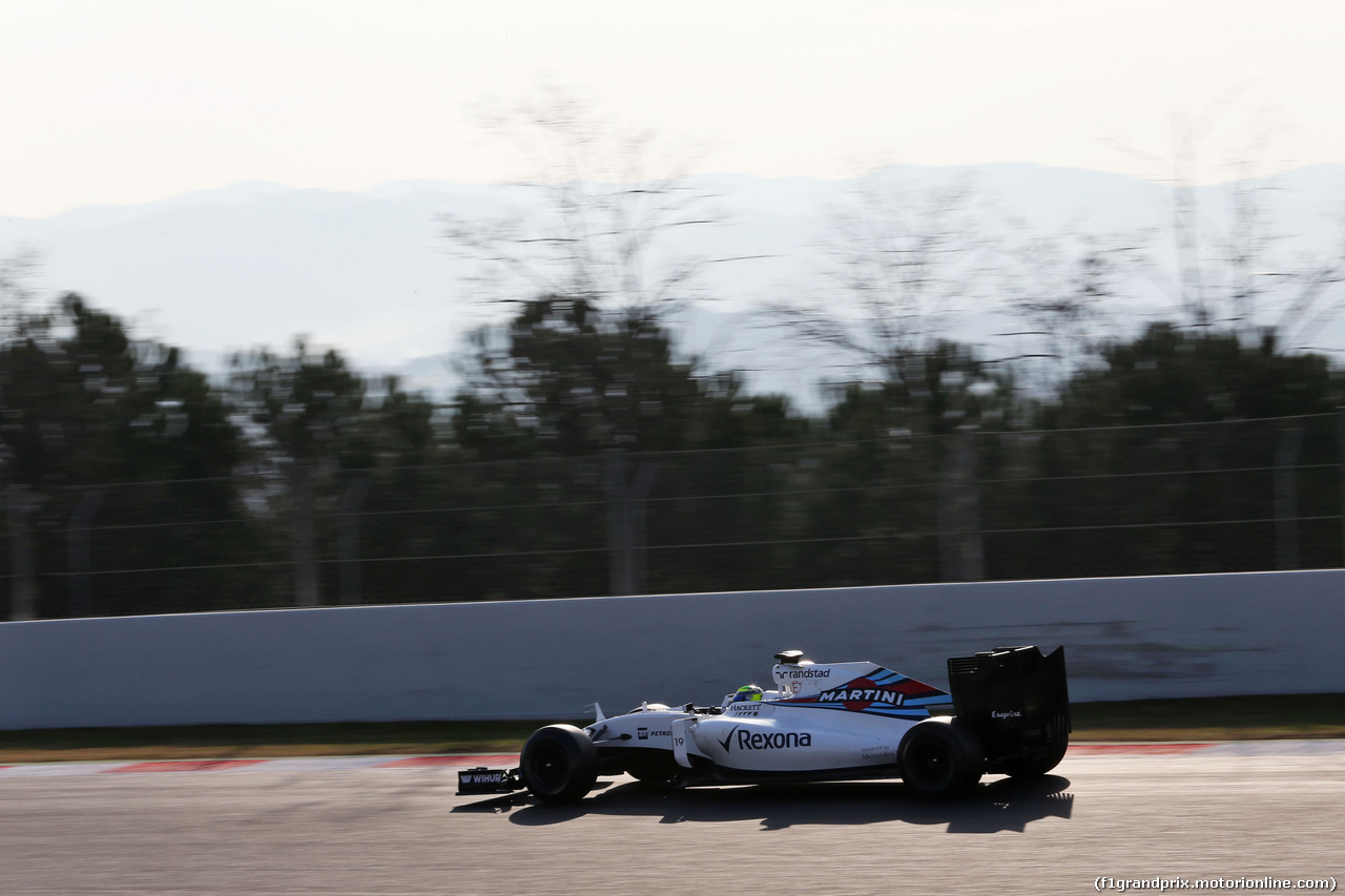 TEST F1 BARCELLONA 25 FEBBRAIO, Felipe Massa (BRA) Williams FW38.
25.02.2016.