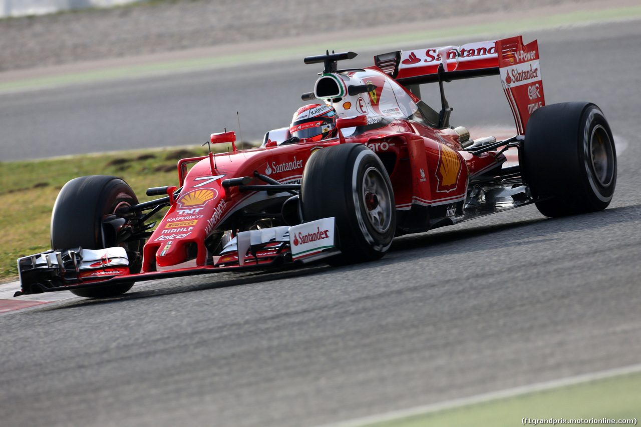 TEST F1 BARCELLONA 25 FEBBRAIO, Kimi Raikkonen (FIN) Ferrari SF16-H 
25.02.2016.