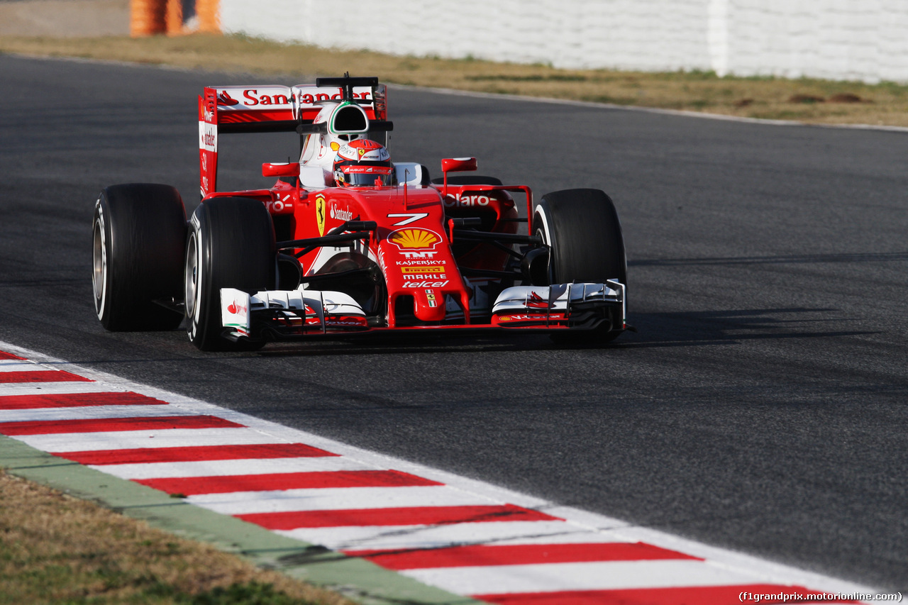 TEST F1 BARCELLONA 25 FEBBRAIO, Kimi Raikkonen (FIN) Ferrari SF16-H.
25.02.2016.