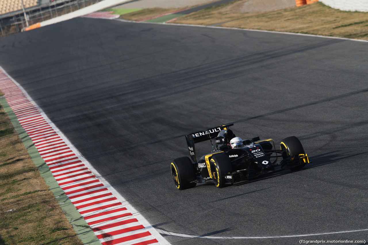 TEST F1 BARCELLONA 25 FEBBRAIO, Kevin Magnussen (DEN) Renault Sport F1 Team RS16.
25.02.2016.