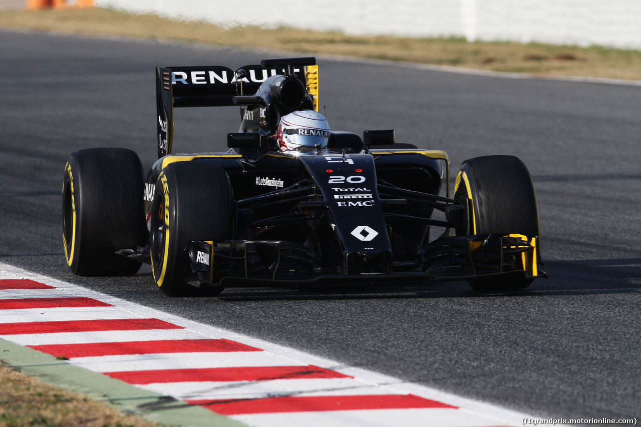 TEST F1 BARCELLONA 25 FEBBRAIO, Kevin Magnussen (DEN) Renault Sport F1 Team RS16.
25.02.2016.