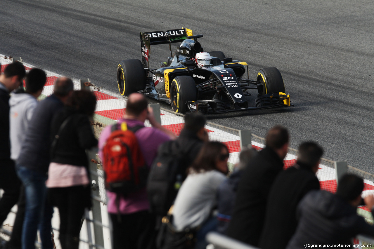 TEST F1 BARCELLONA 25 FEBBRAIO, Kevin Magnussen (DEN) Renault Sport F1 Team RS16.
25.02.2016.