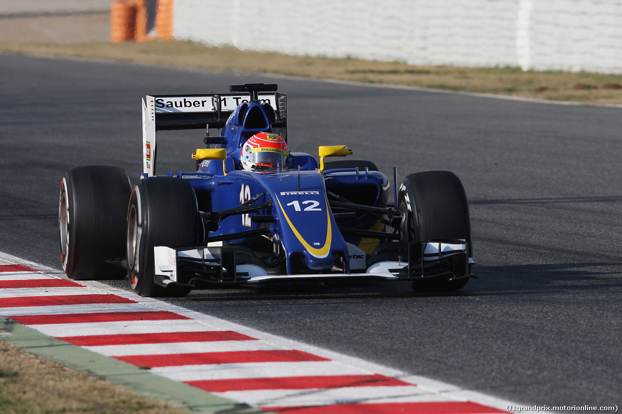 TEST F1 BARCELLONA 25 FEBBRAIO, Felipe Nasr (BRA) Sauber C34.
25.02.2016.