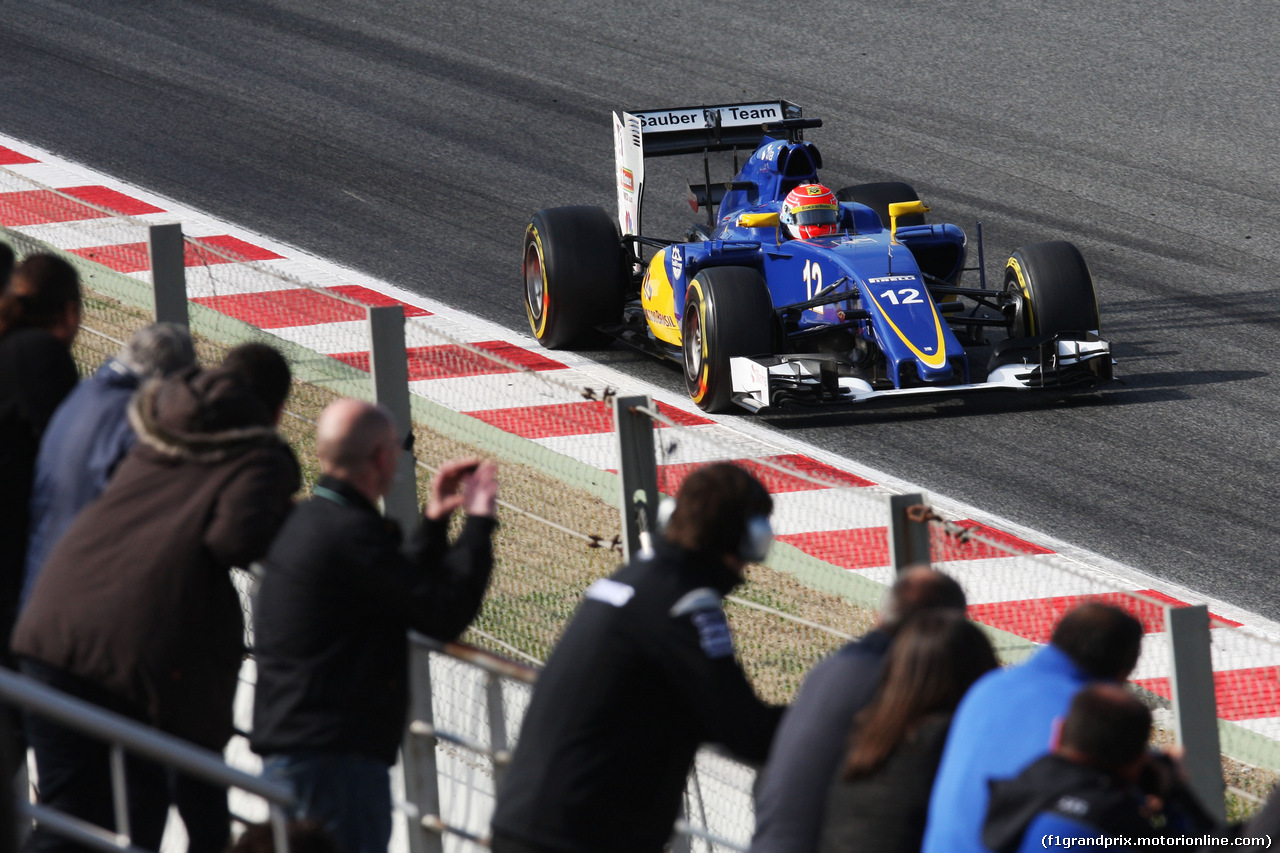 TEST F1 BARCELLONA 25 FEBBRAIO, Felipe Nasr (BRA) Sauber C34.
25.02.2016.