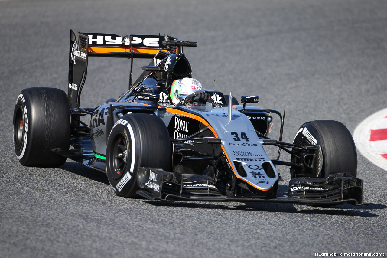 TEST F1 BARCELLONA 25 FEBBRAIO, Alfonso Celis Jr (MEX) Sahara Force India F1 VJM09 Development Driver.
25.02.2016.