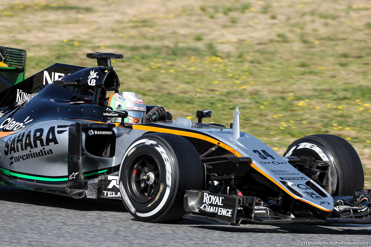 TEST F1 BARCELLONA 25 FEBBRAIO, Alfonso Celis Jr (MEX) Sahara Force India F1 VJM09 Development Driver.
25.02.2016.