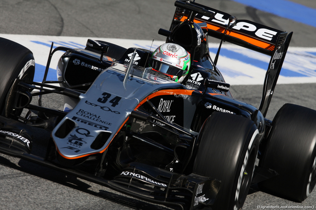 TEST F1 BARCELLONA 25 FEBBRAIO, Alfonso Celis Jr (MEX) Sahara Force India F1 VJM09 Development Driver.
25.02.2016.