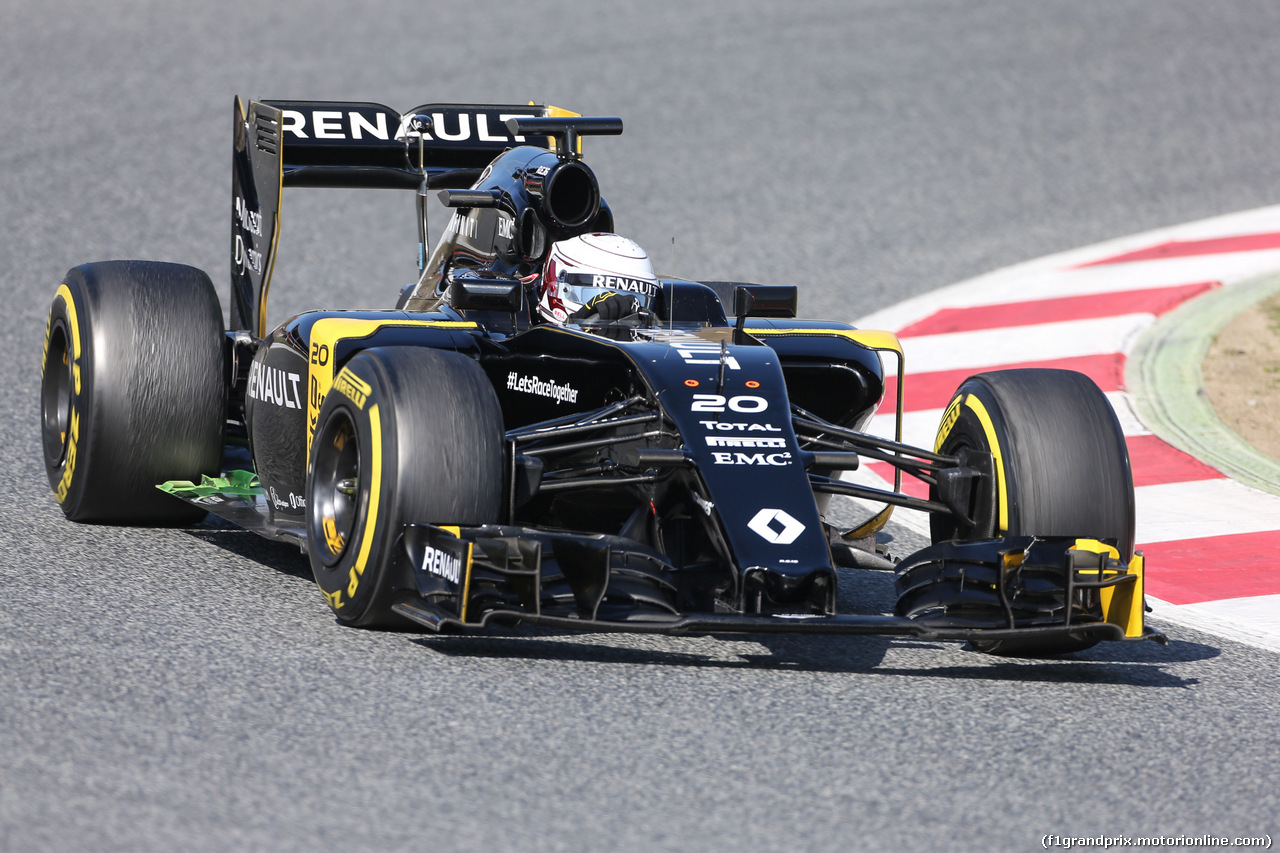 TEST F1 BARCELLONA 25 FEBBRAIO, Kevin Magnussen (DEN) Renault Sport F1 Team RS16.
25.02.2016.