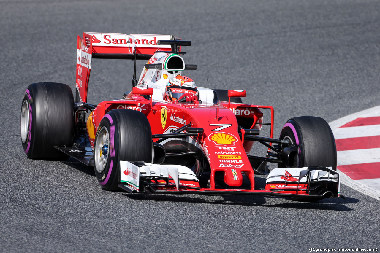 TEST F1 BARCELLONA 25 FEBBRAIO, Kimi Raikkonen (FIN) Ferrari SF16-H.
25.02.2016.