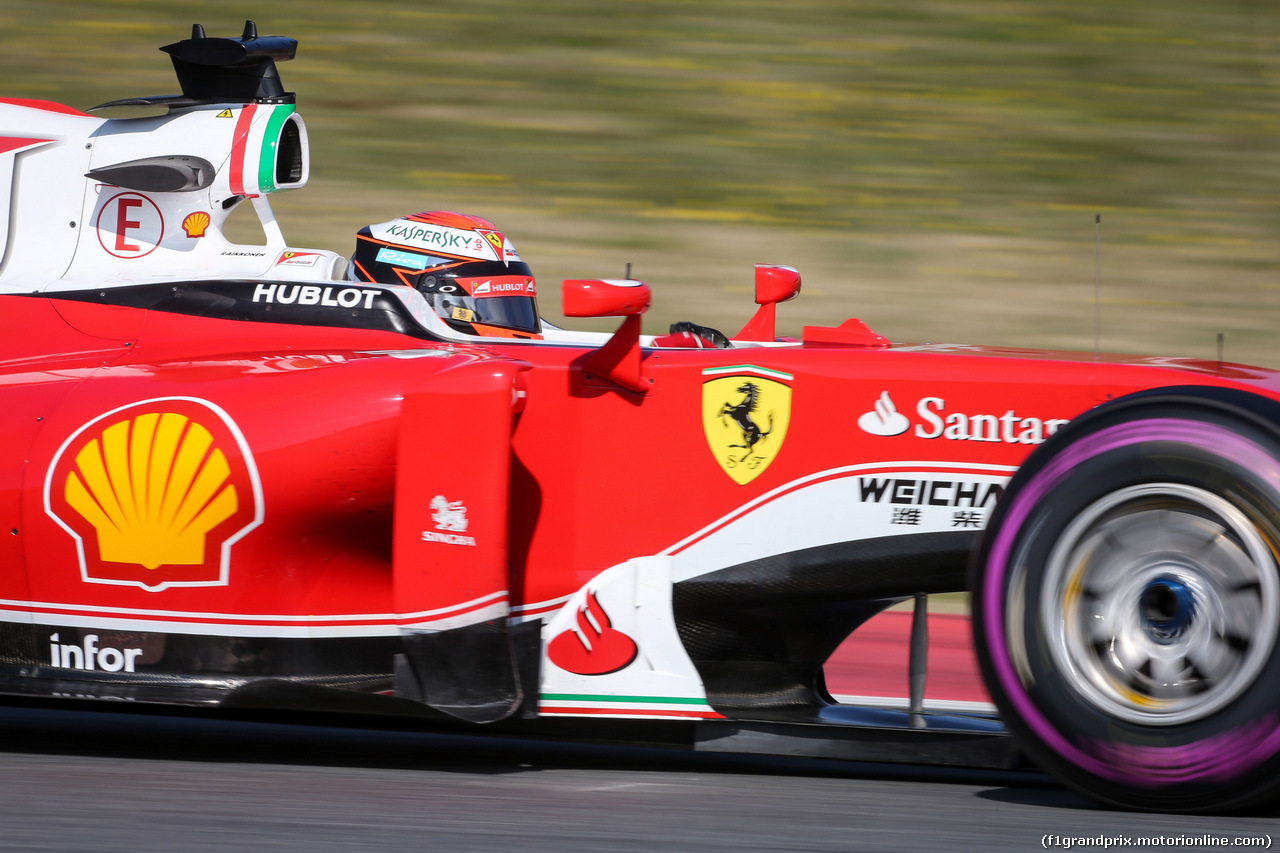 TEST F1 BARCELLONA 25 FEBBRAIO, Kimi Raikkonen (FIN) Ferrari SF16-H.
25.02.2016.