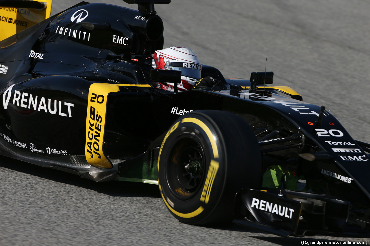 TEST F1 BARCELLONA 25 FEBBRAIO, Kevin Magnussen (DEN) Renault Sport F1 Team RS16.
25.02.2016.