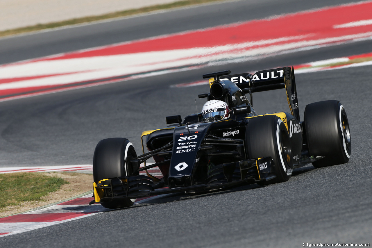 TEST F1 BARCELLONA 25 FEBBRAIO, Kevin Magnussen (DEN) Renault Sport F1 Team RS16.
25.02.2016.