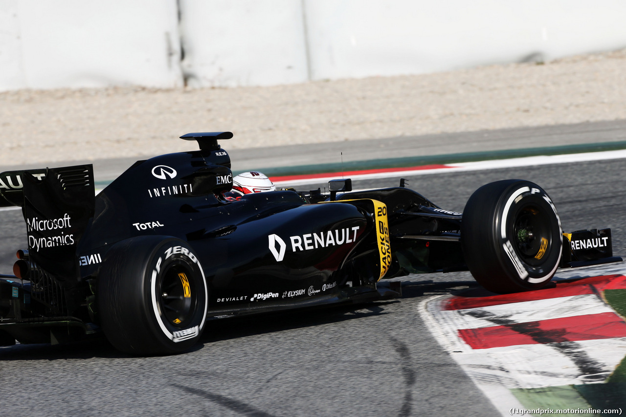 TEST F1 BARCELLONA 25 FEBBRAIO, Kevin Magnussen (DEN) Renault Sport F1 Team RS16.
25.02.2016.