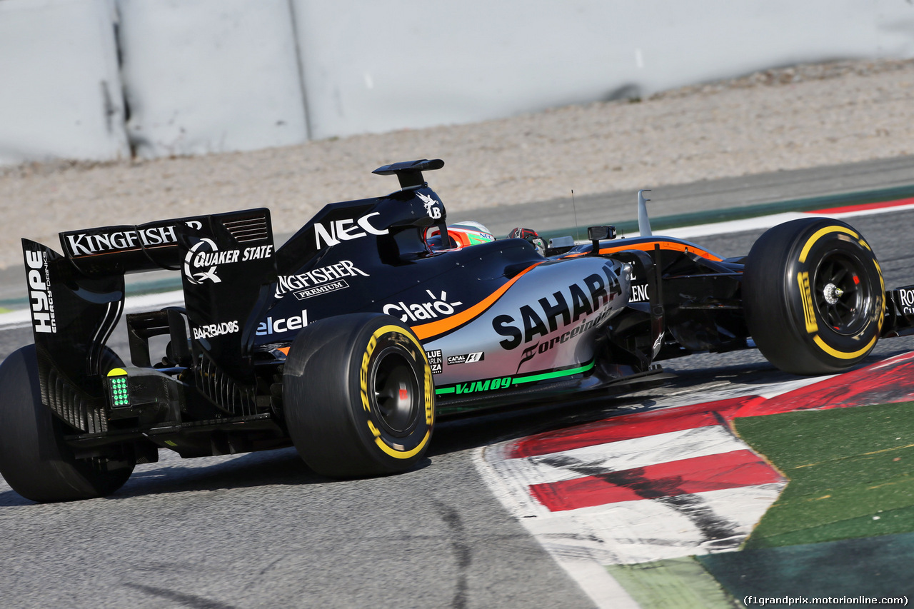 TEST F1 BARCELLONA 25 FEBBRAIO, Alfonso Celis Jr (MEX) Sahara Force India F1 VJM09 Development Driver.
25.02.2016.