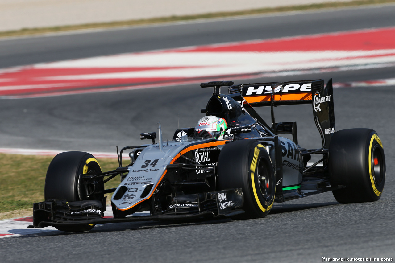 TEST F1 BARCELLONA 25 FEBBRAIO, Alfonso Celis Jr (MEX) Sahara Force India F1 VJM09 Development Driver.
25.02.2016.