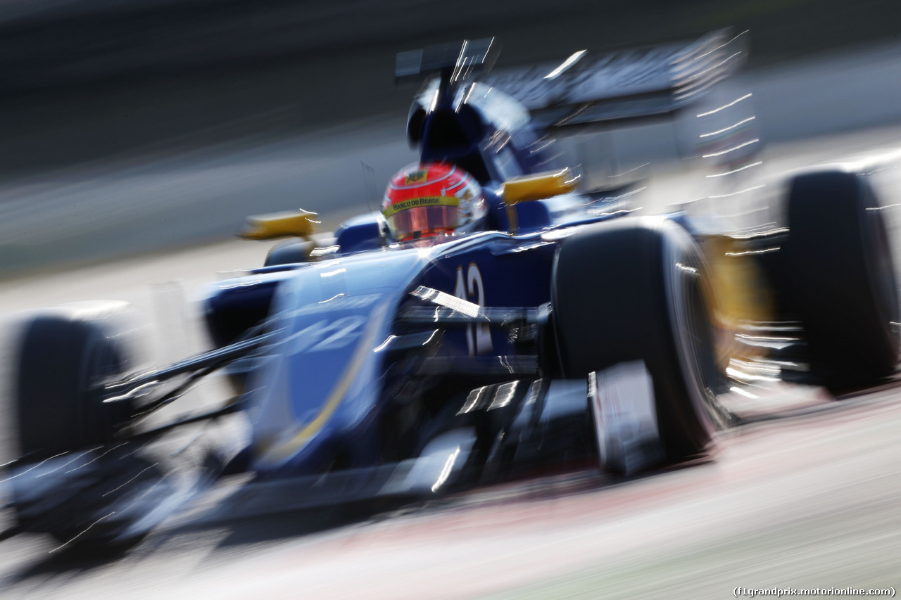 TEST F1 BARCELLONA 25 FEBBRAIO, Felipe Nasr (BRA) Sauber C34.
25.02.2016.