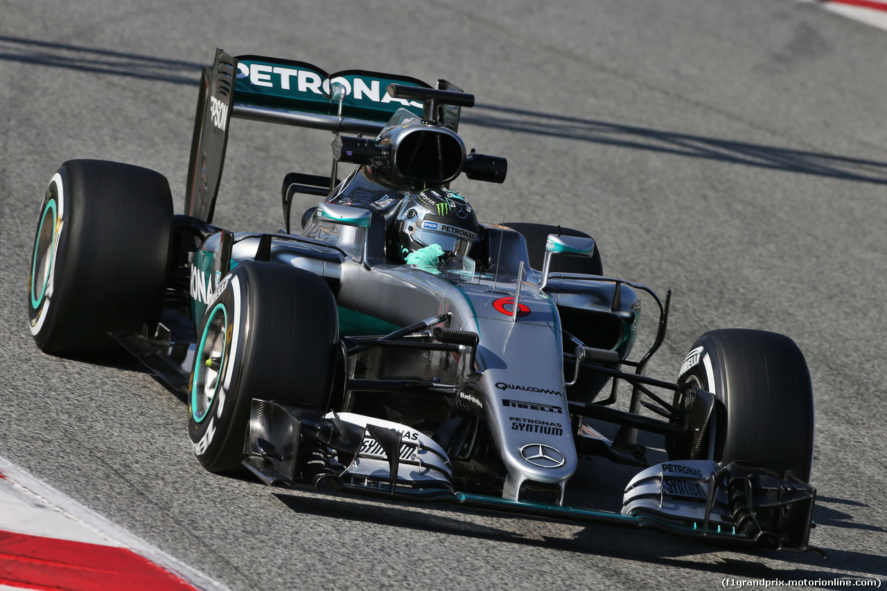 TEST F1 BARCELLONA 25 FEBBRAIO, Nico Rosberg (GER) Mercedes AMG F1 W07 Hybrid.
25.02.2016.