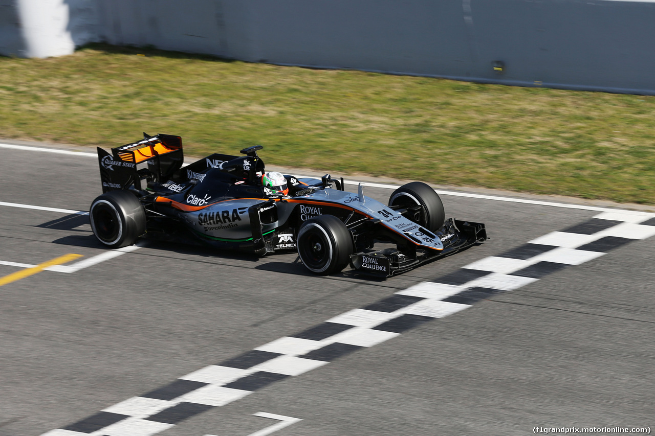 TEST F1 BARCELLONA 25 FEBBRAIO, Alfonso Celis Jr (MEX) Sahara Force India F1 VJM09 Development Driver.
25.02.2016.