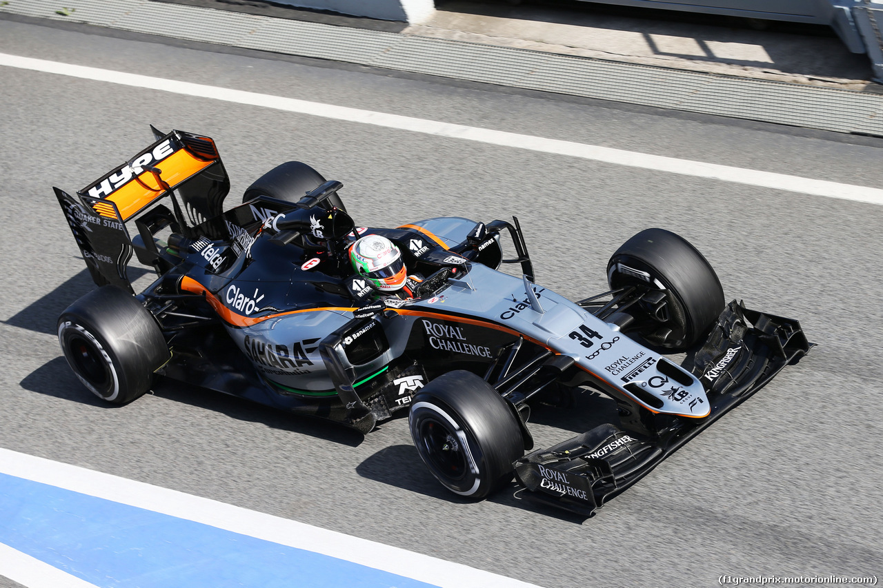 TEST F1 BARCELLONA 25 FEBBRAIO, Alfonso Celis Jr (MEX) Sahara Force India F1 VJM09 Development Driver.
25.02.2016.