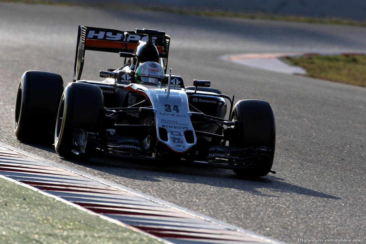 TEST F1 BARCELLONA 25 FEBBRAIO, Alfonso Celis Jr (MEX), Sahara Force India F1 
25.02.2016.