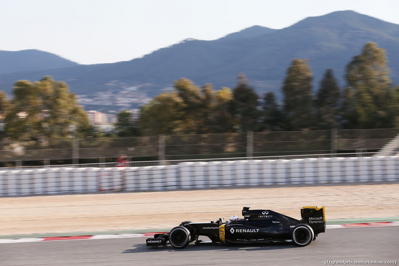 TEST F1 BARCELLONA 25 FEBBRAIO, Kevin Magnussen (DEN) Renault Sport F1 Team RS16.
25.02.2016.