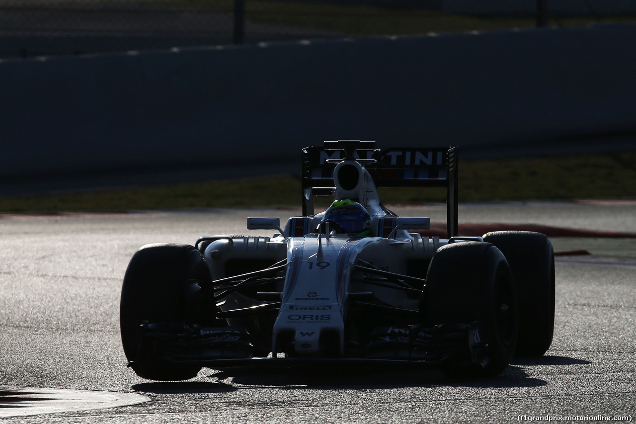 TEST F1 BARCELLONA 25 FEBBRAIO, Felipe Massa (BRA) Williams FW38.
25.02.2016.
