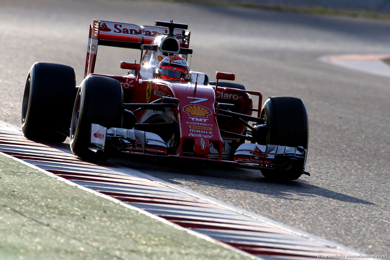 TEST F1 BARCELLONA 25 FEBBRAIO, Kimi Raikkonen (FIN), Ferrari 
25.02.2016.