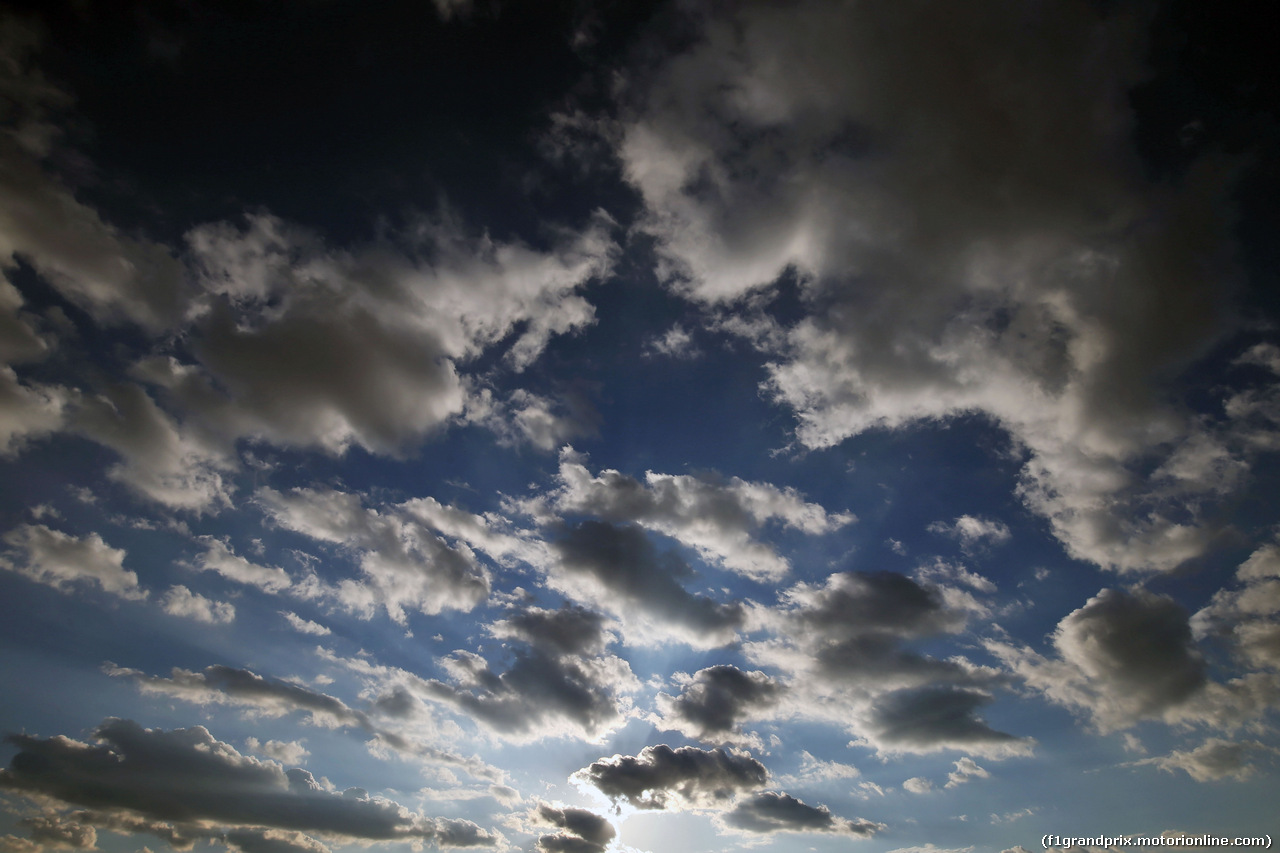 TEST F1 BARCELLONA 25 FEBBRAIO, Clouds in the sky.
25.02.2016.