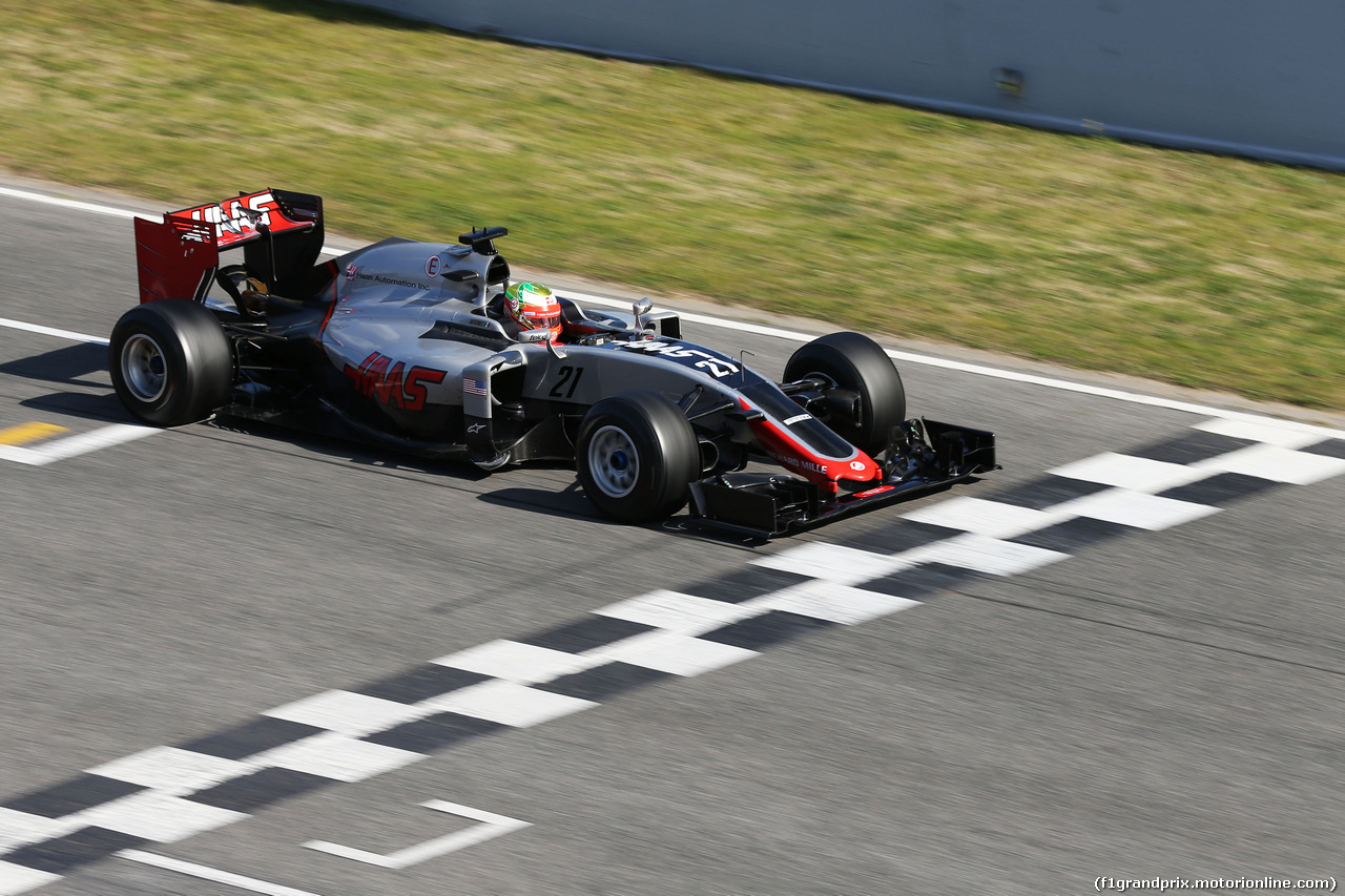 TEST F1 BARCELLONA 25 FEBBRAIO, Esteban Gutierrez (MEX) Haas F1 Team VF-16.
25.02.2016.