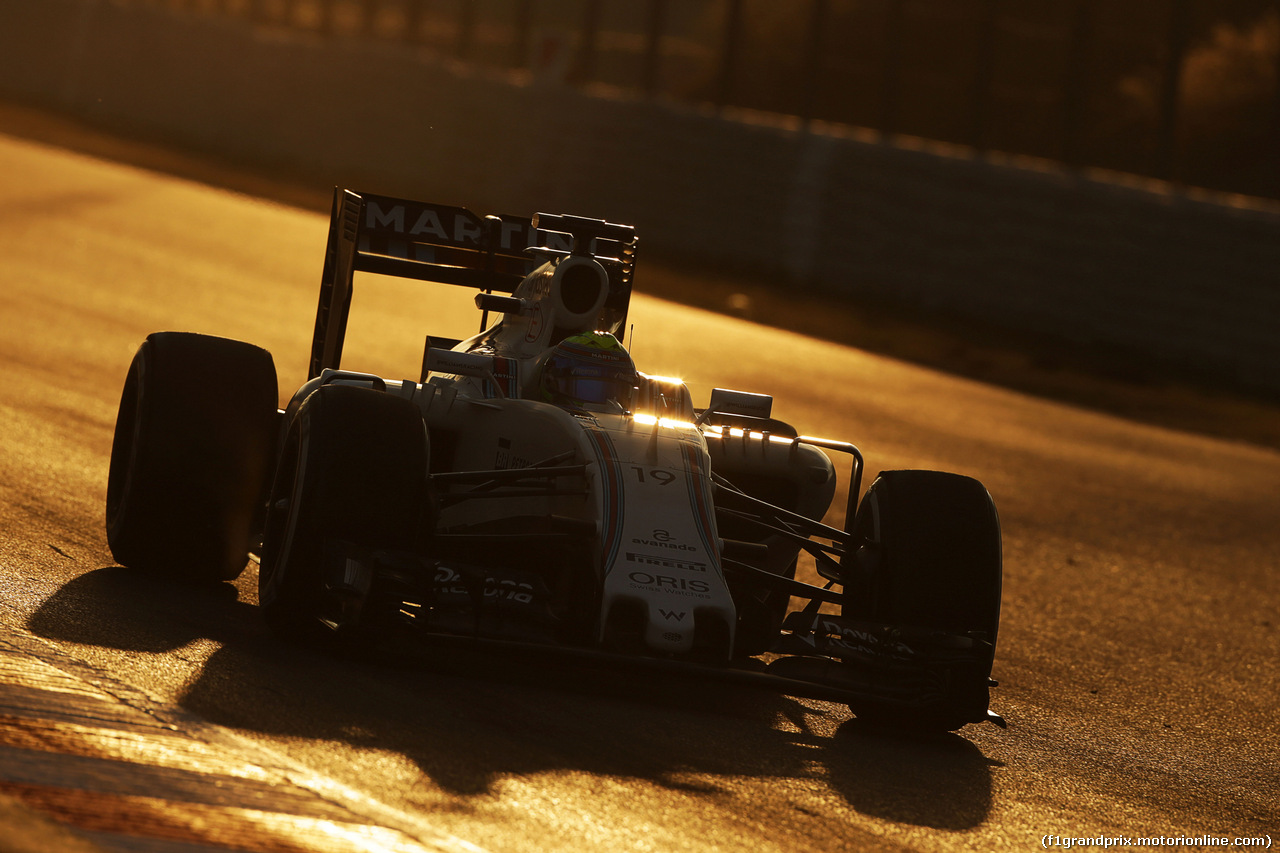 TEST F1 BARCELLONA 25 FEBBRAIO, Felipe Massa (BRA) Williams FW38.
25.02.2016.